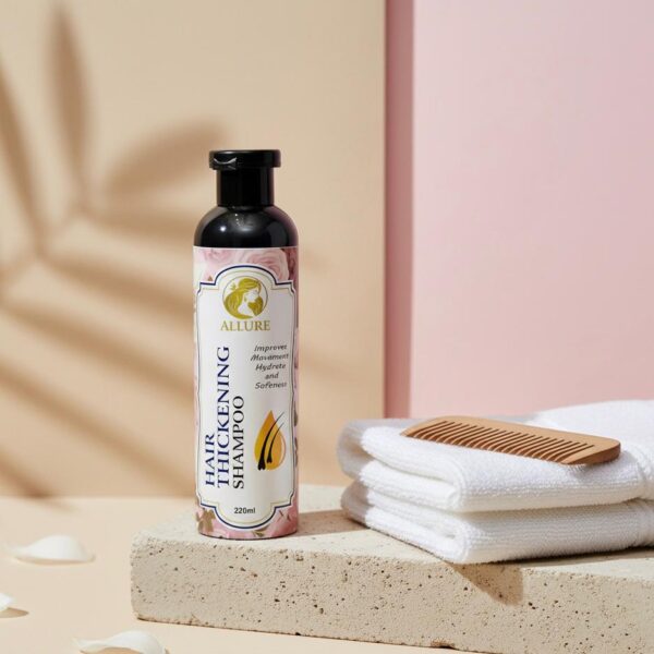 Allure Hair Thickening Shampoo With Herbal Extract Of Amla Neem Bhingraj