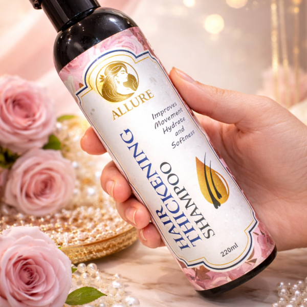 Allure Hair Thickening Shampoo With Herbal Extract Of Amla Neem Bhingraj
